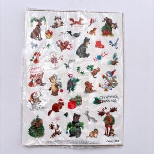 Sealed‎ Suzy's Zoo Holiday Christmas Stickers 2 Sheets New